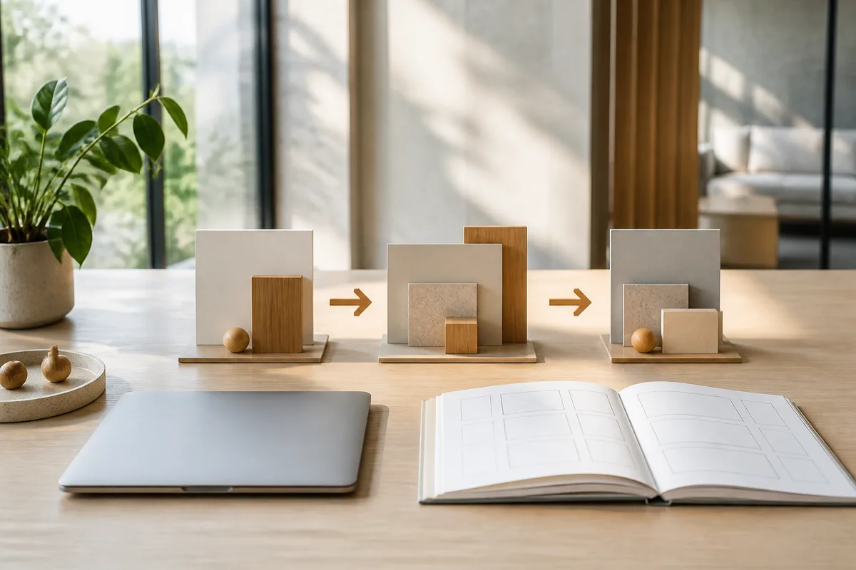 Frise de projet montrant trois phases successives de transformation numérique